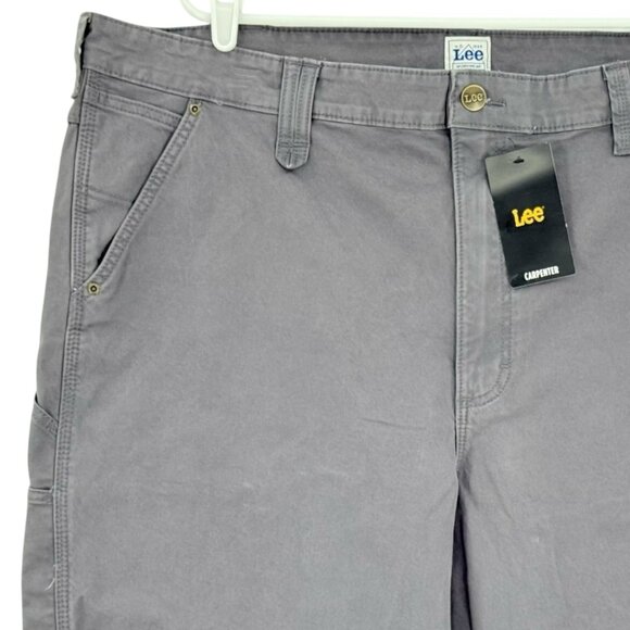 Lee Workwear Men's Painters Grey Pocket Tool Heavy Duty Carpenter Shorts 44 NWT - Picture 3 of 11